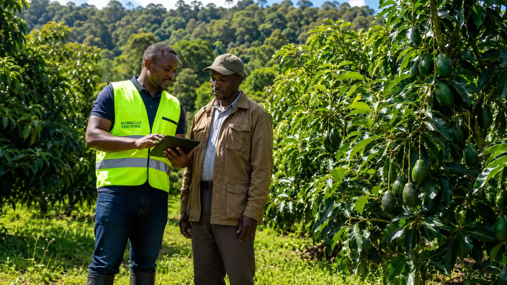 Agricultural consultant supporting avocado, macadamia and tea farmers in Kakamega County Kenya — GLOBALG.A.P. and Rainforest Alliance certification