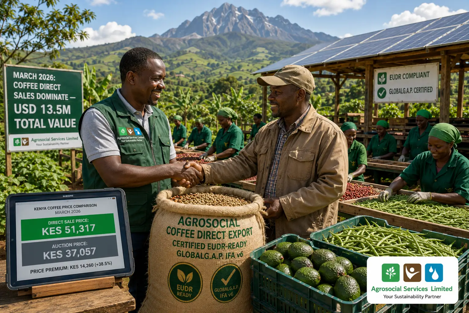Agricultural consultant supporting avocado, coffee and macadamia farmers in Murang'a County Kenya — GLOBALG.A.P. and EUDR certification