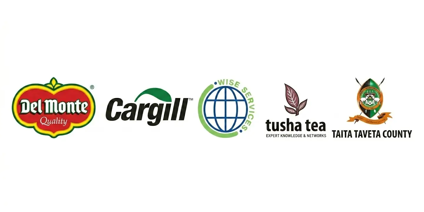 Agrosocial clients — Del Monte Kenya, Cargill, Tusha Tea, Taita Taveta County